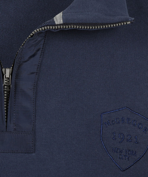 Premium Half Zip Sweater | Navy