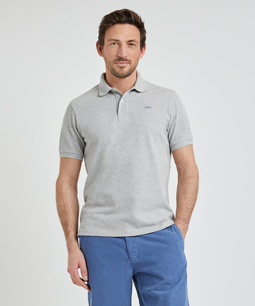 Klassieke Polo Regular Fit | Medium Grey Melange