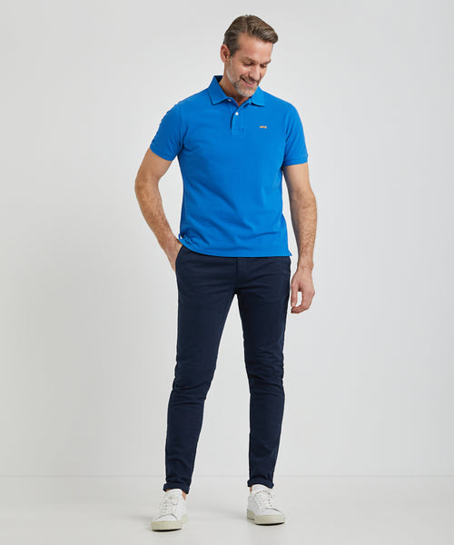 Klassieke Polo Regular Fit | Kobalt