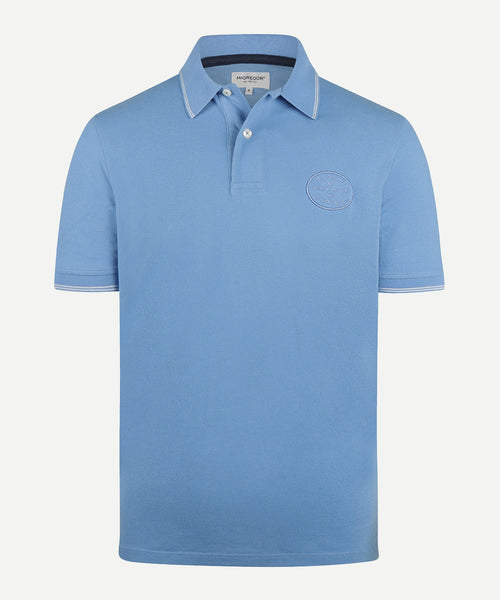 Polo met Streepkraag | Blue