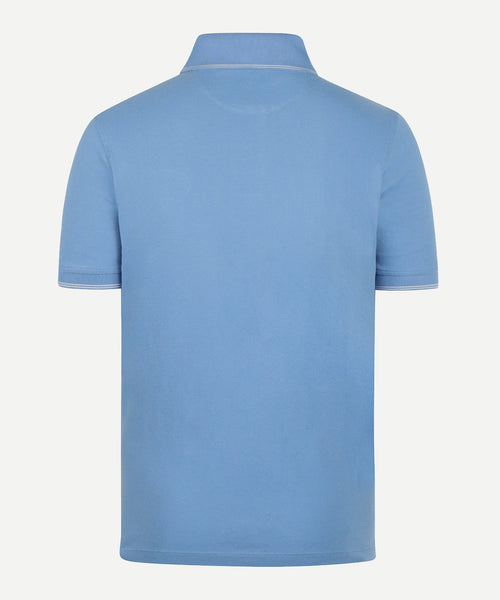 Polo met Streepkraag | Blue