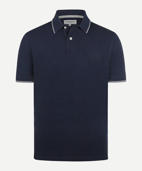 Polo met Streepkraag | Navy