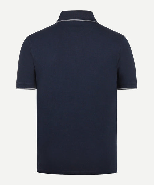 Polo met Streepkraag | Navy