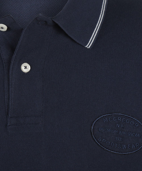 Polo met Streepkraag | Navy