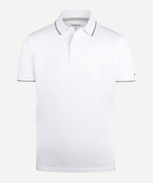 Polo met Streepkraag | White