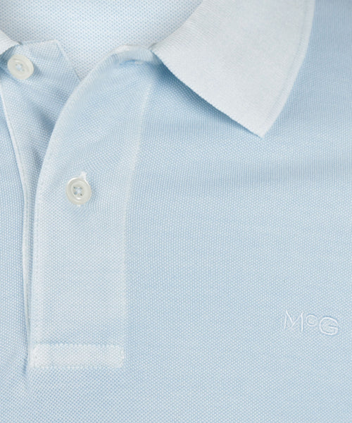 Polo Piqué Garment Dyed | Light Blue