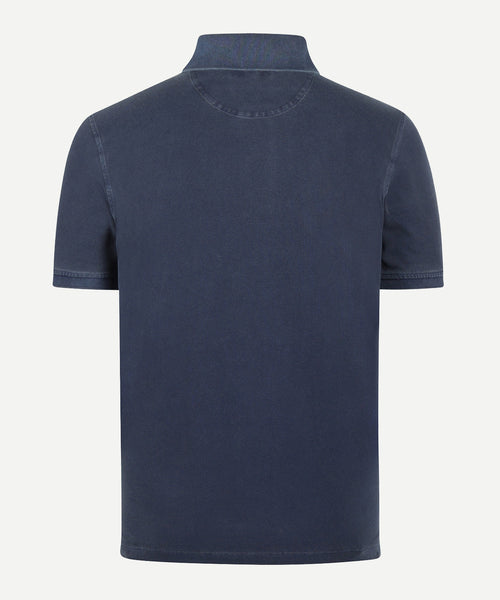 Polo Piqué Garment Dyed | Medium Blue