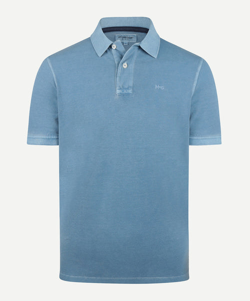 Polo Pique Garment Dyed | Dark Aqua