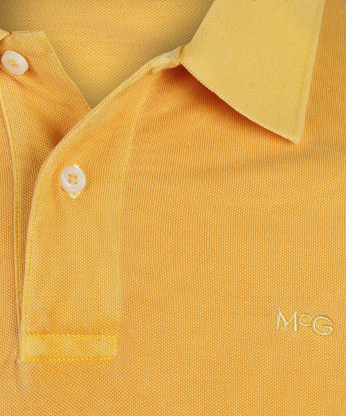 Polo Piqué Garment Dyed | Medium Yellow