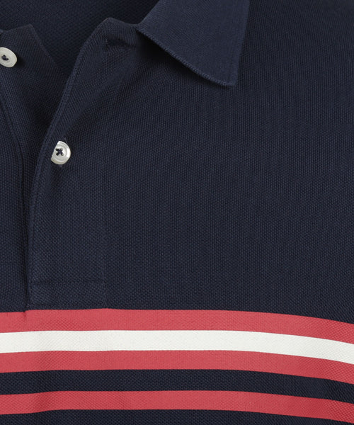 Polo Block Stripe | Navy