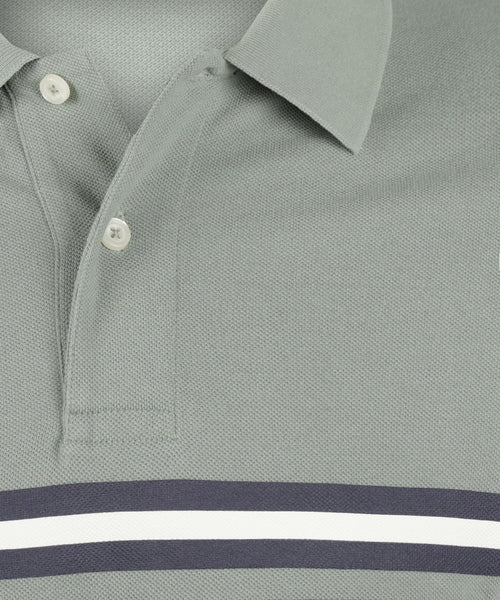 Polo Block Stripe | Sage