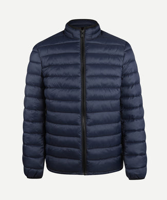 Lightweight Quilted Bomber Jacket | Navy