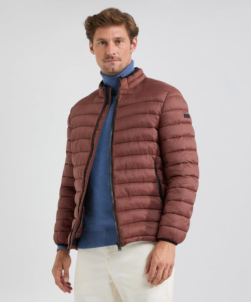 Lightweight Quilted Bomber Jacket | Chesnut