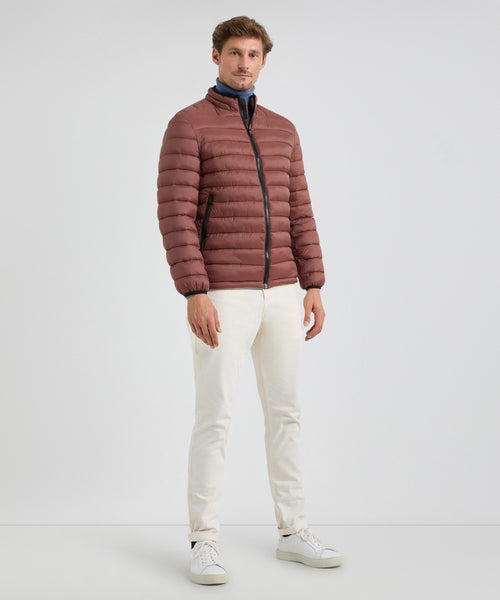 Lightweight Quilted Bomber Jacket | Chesnut