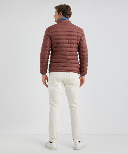 Lightweight Quilted Bomber Jacket | Chesnut