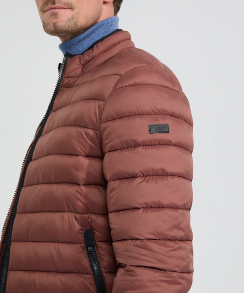 Lightweight Quilted Bomber Jacket | Chesnut