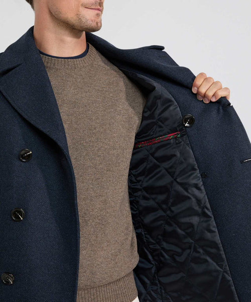 Core Peacoat double-breasted | Faded Blue