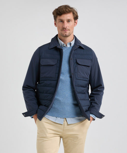 Jacket Overshirt Hybrid | Navy