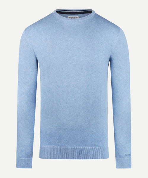 Trui Ronde Hals Cotton Merino | Sky Blue