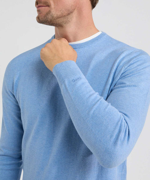 Trui Ronde Hals Cotton Merino | Sky Blue