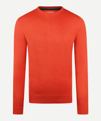 Trui Ronde Hals Cotton Merino | Winter Orange