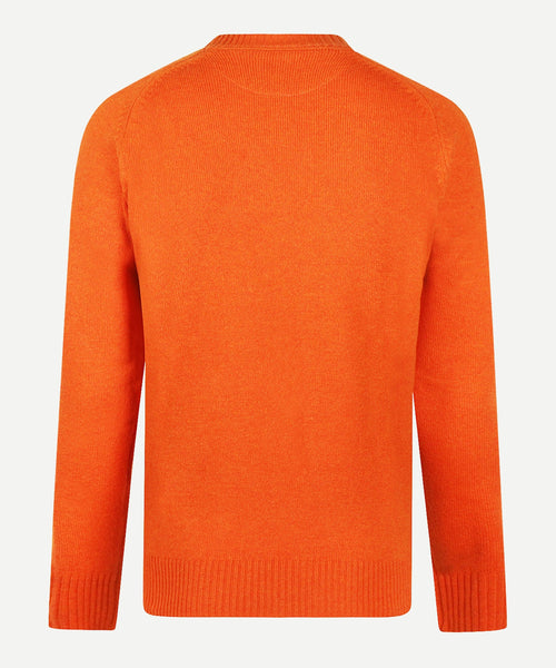 Trui Ronde Hals Lamswol | Winter Orange