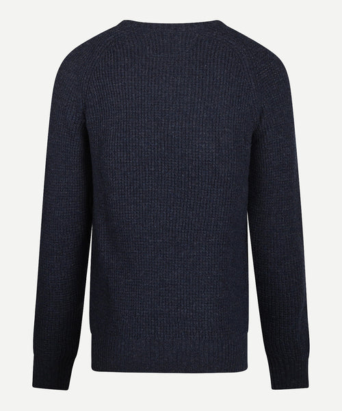 Trui Grofgebreid Ronde Hals | Navy