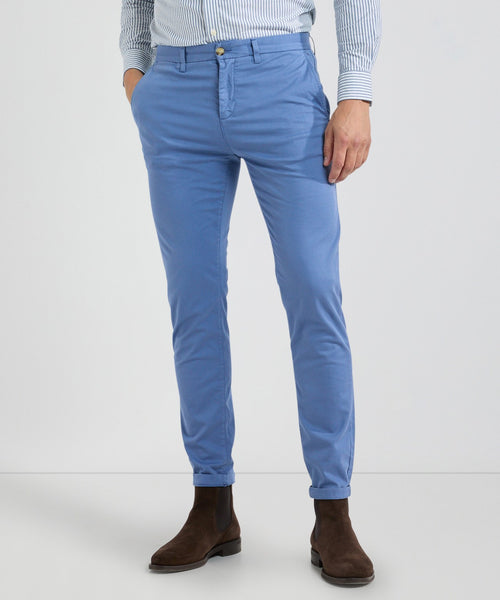 Chino Garment Dyed Slim Fit | Faded Blue