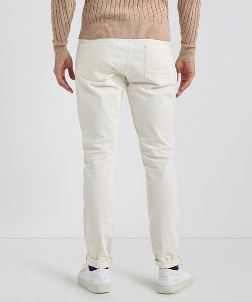 Broek 5-pocket Slim Fit | Off White