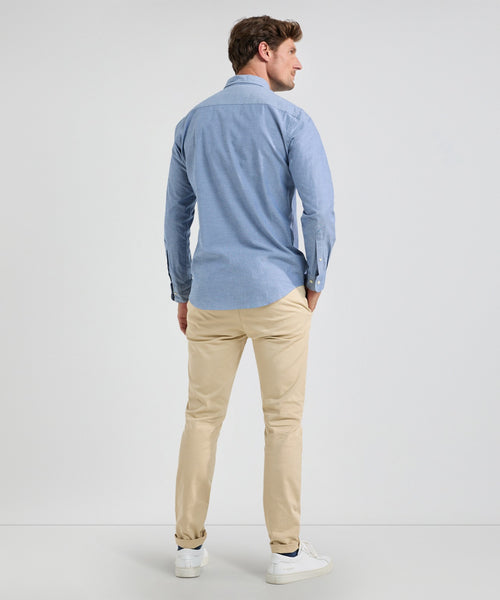 Overhemd Stretch Oxford | Navy