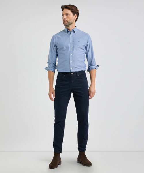 Overhemd Stretch Oxford | Navy