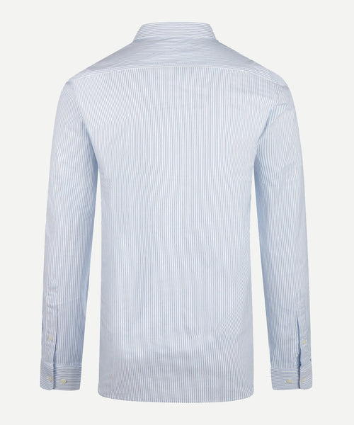 Overhemd Stretch Oxford Kleine Streep | Light Blue