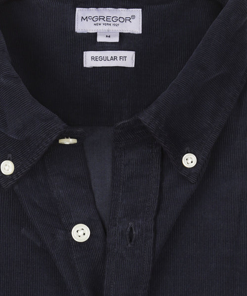 Overhemd corduroy garment dyed | Navy