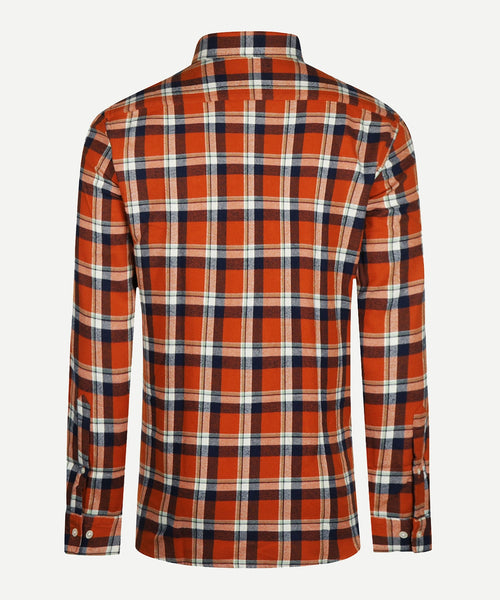 Overhemd Flannel Grote Ruit | Winter Orange