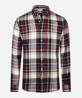 Shirt Herringbone Large Check | Off White