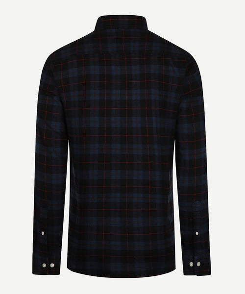 Overhemd Flannel Tartan | Navy