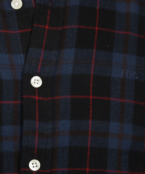 Overhemd Flannel Tartan | Navy