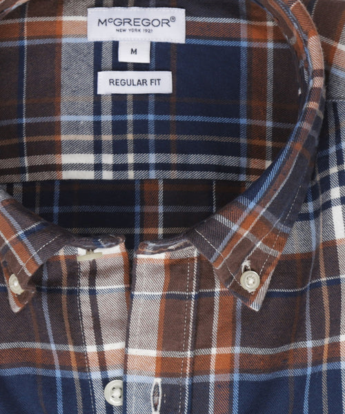 Overhemd Flannel Multi Ruit | Chesnut