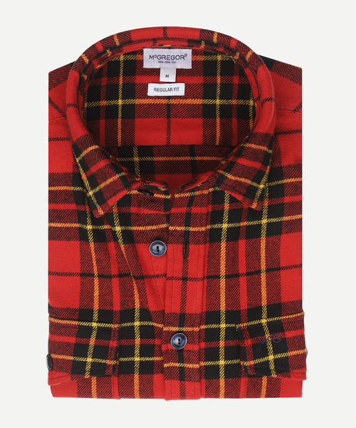 Overshirt Herritage Ruit | Red