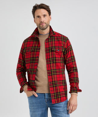 Overshirt Herritage Ruit | Red