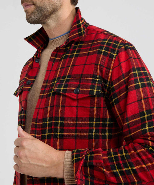 Overshirt Herritage Ruit | Red