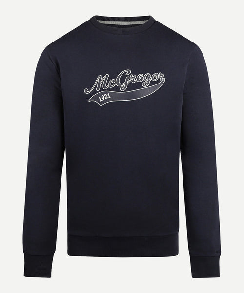 Sweater met Print | Navy