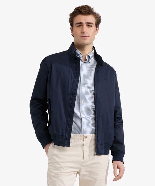 Iconic Bomber Jacket | Navy