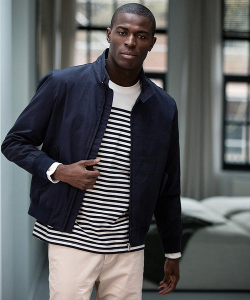 Iconic Bomber Jacket | Navy