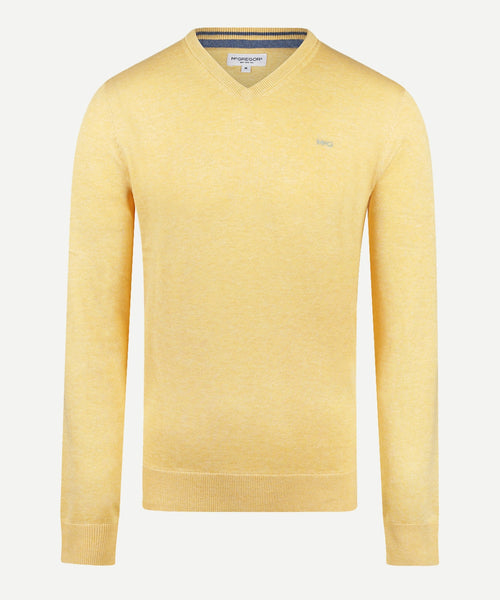 Sweater V-neck Cotton | LemonYellow
