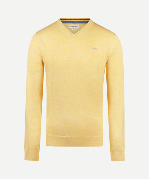 Sweater V-neck Cotton | LemonYellow