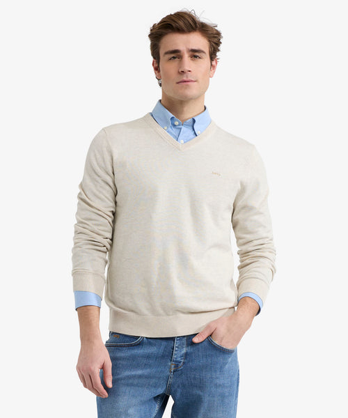 Sweater V-neck Cotton | Kit