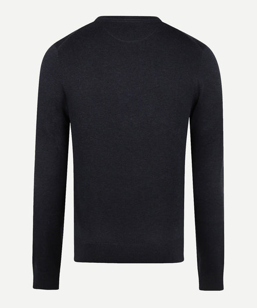 Sweater Round Neck Cotton | Navy