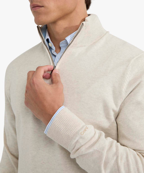 Sweater Zip Collar Cotton | Kit