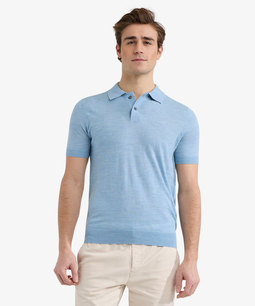 Polo Luxe Merino | Light Blue